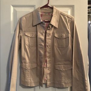 Tan lightweight blazer jacket